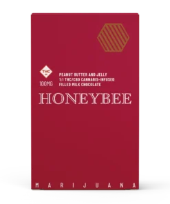 Honeybee PEANUT BUTTER And JELLY 1 : 1 100mg Chocolate Cannabis
